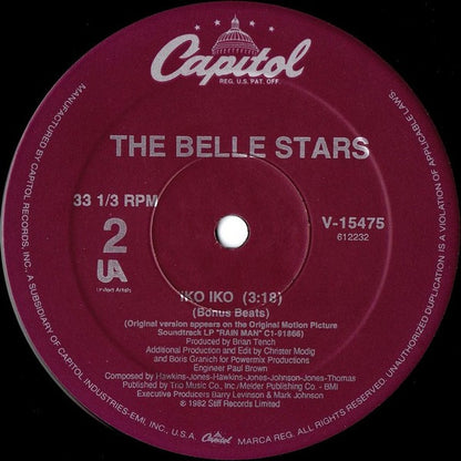 The Belle Stars : Iko Iko (12")