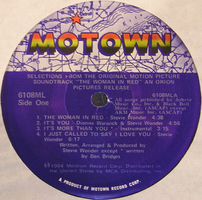 Stevie Wonder : The Woman In Red (Selections From The Original Motion Picture Soundtrack)  (LP, Album)