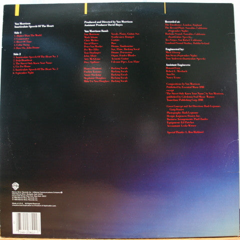 Van Morrison : Inarticulate Speech Of The Heart (LP, Album)