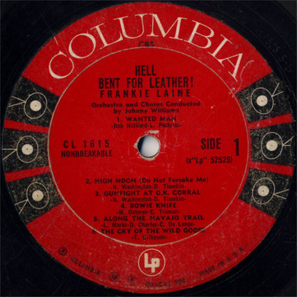 Frankie Laine : Hell Bent For Leather! (LP, Album, Mono)
