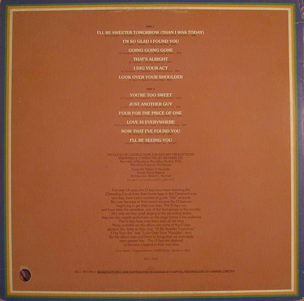 The O'Jays : The O'Jays (LP, Album, RE)