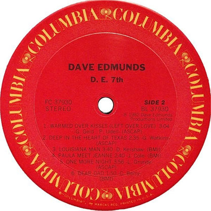 Dave Edmunds : D. E. 7th (LP, Album, Car)