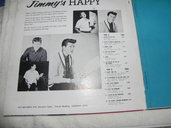 Jimmy Clanton : Jimmy's Happy/Jimmy's Blue (2xLP, Album, Mono)