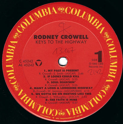 Rodney Crowell : Keys To The Highway (LP, Album)