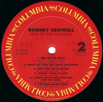 Rodney Crowell : Keys To The Highway (LP, Album)