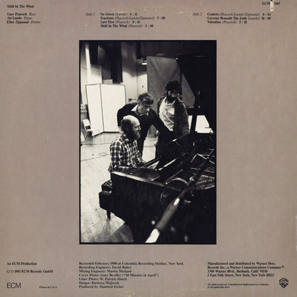 Gary Peacock, Art Lande, Eliot Zigmund : Shift In The Wind (LP, Album)
