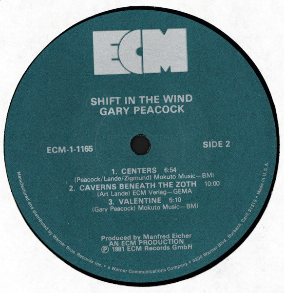 Gary Peacock, Art Lande, Eliot Zigmund : Shift In The Wind (LP, Album)