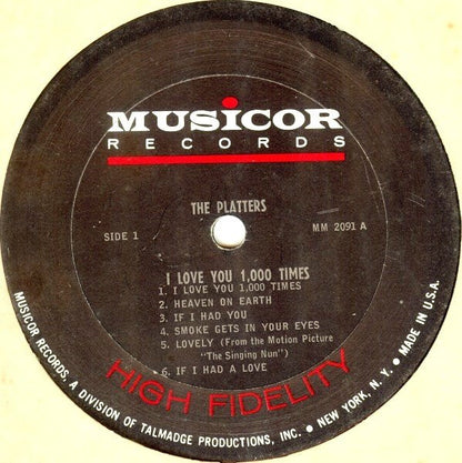 The Platters : I Love You 1,000 Times (LP, Mono)