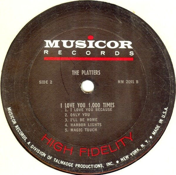 The Platters : I Love You 1,000 Times (LP, Mono)