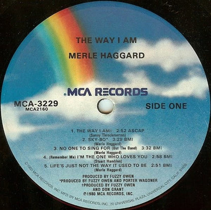 Merle Haggard : The Way I Am (LP, Album)