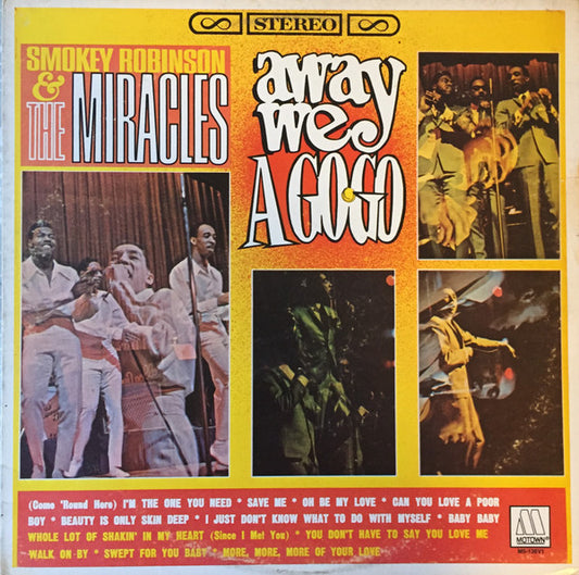 The Miracles : Away We A Go-Go (LP, Album, RE)