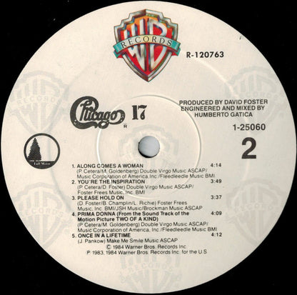 Chicago (2) : Chicago 17 (LP, Album, Club, Spe)