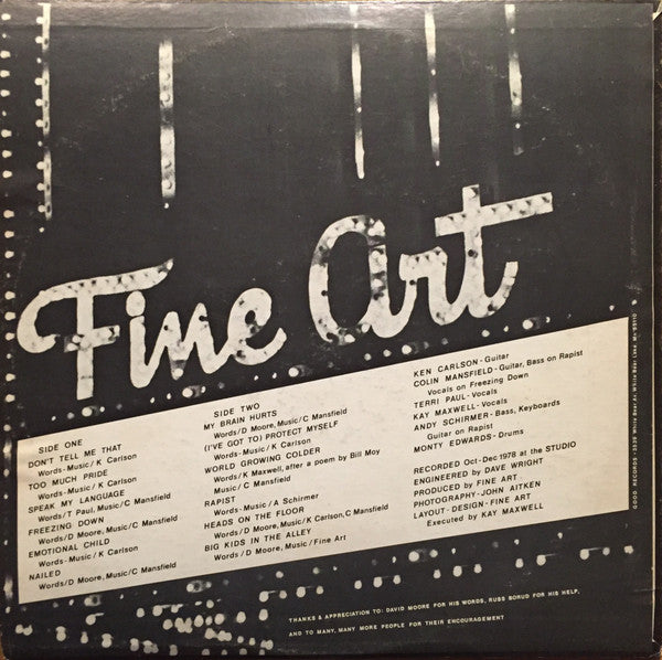 Fine Art (3) : Fine Art (LP, Album)