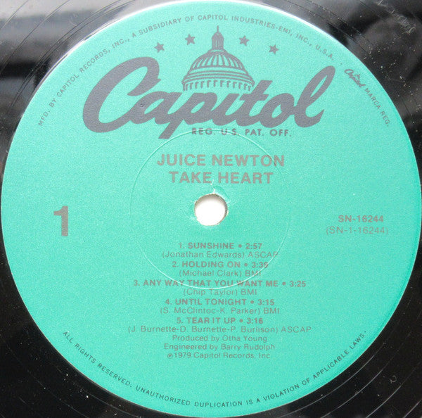 Juice Newton : Take Heart (LP, RE)