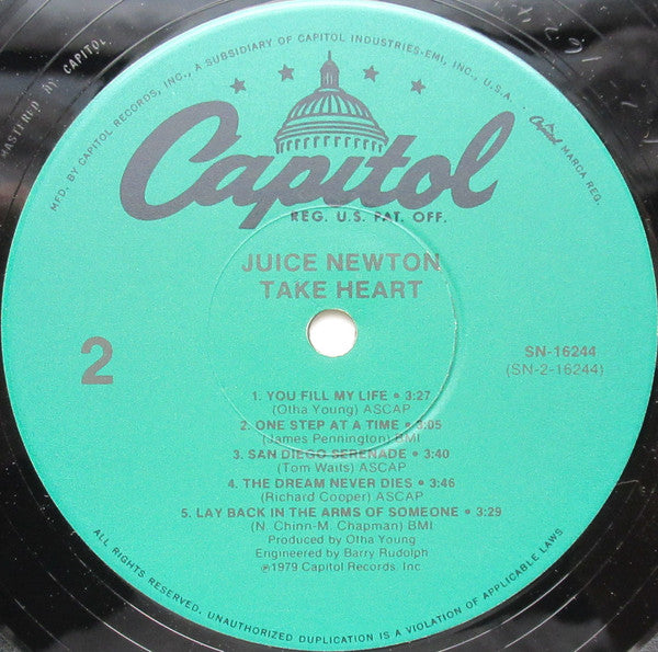 Juice Newton : Take Heart (LP, RE)