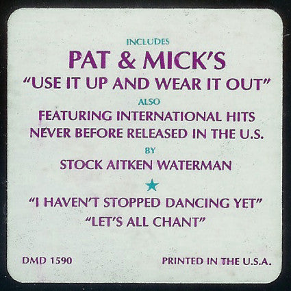 Pat & Mick : Use It Up And Wear It Out (12", Maxi, Promo)