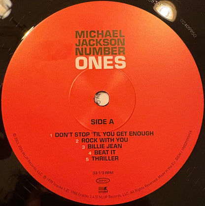 Michael Jackson : Number Ones (2xLP, Comp, RM)