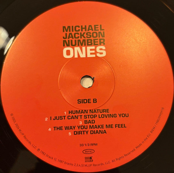 Michael Jackson : Number Ones (2xLP, Comp, RM)