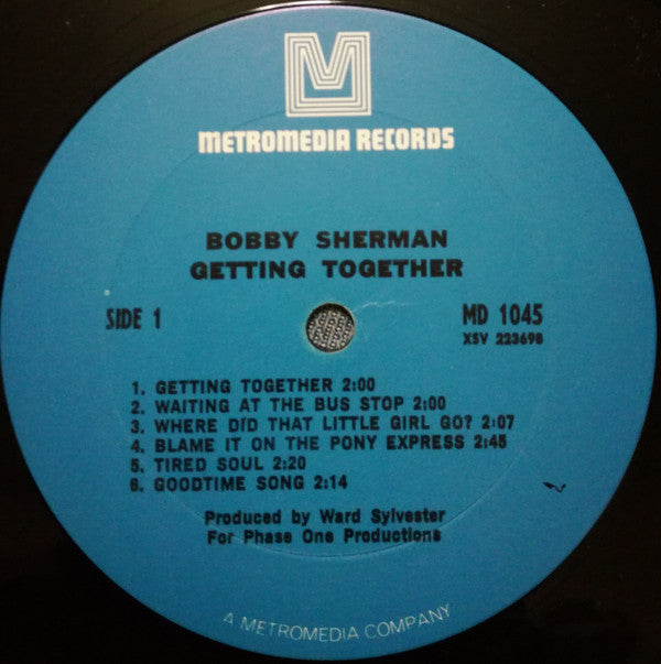 Bobby Sherman : Getting Together (LP, Album, Tri)