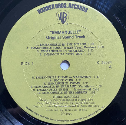 Pierre Bachelet : Emmanuelle - The Original Sound Track (LP, Album)