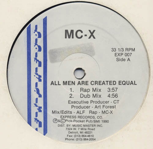 MC-X (2) : All Men Are Created Equal (12")