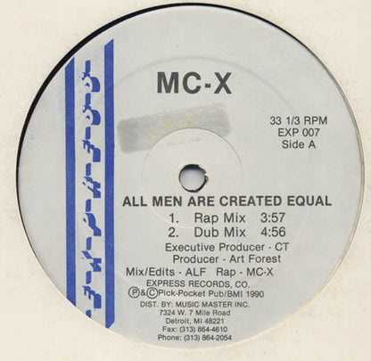 MC-X (2) : All Men Are Created Equal (12")