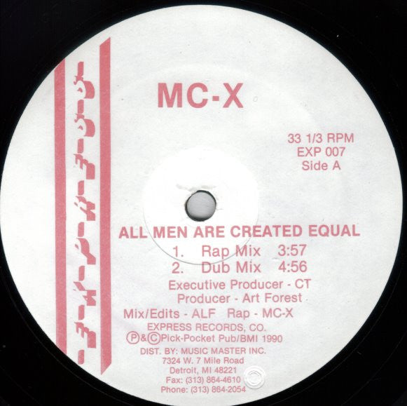 MC-X (2) : All Men Are Created Equal (12")