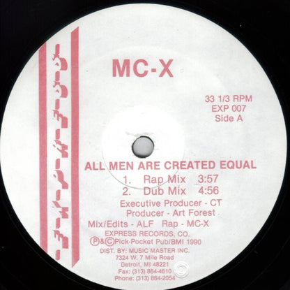 MC-X (2) : All Men Are Created Equal (12")