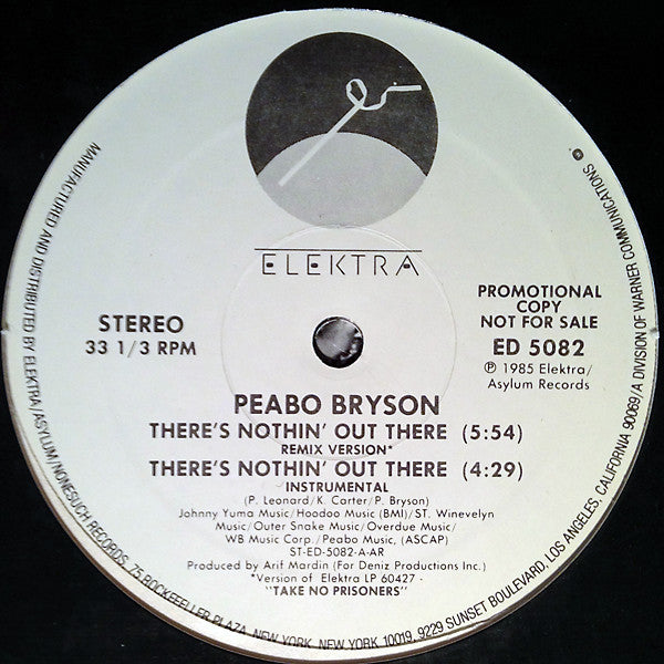 Peabo Bryson : There's Nothin' Out There (Remix Version) (12", Promo)