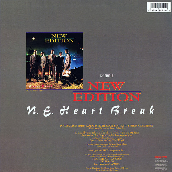 New Edition : N.E. Heart Break (12", Single)