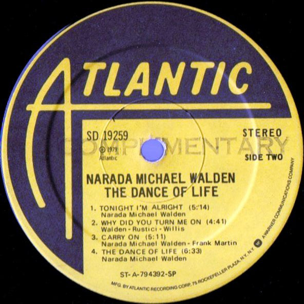 Narada Michael Walden : The Dance Of Life (LP, Album, SP )