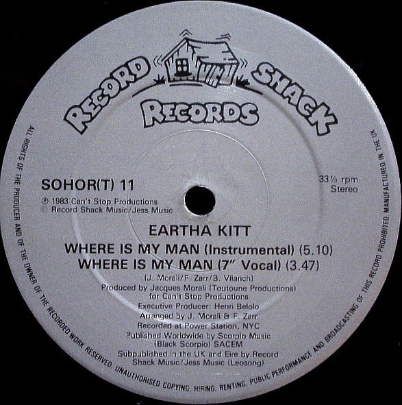 Eartha Kitt : Where Is My Man (Hot Tracks Megamix) (12")