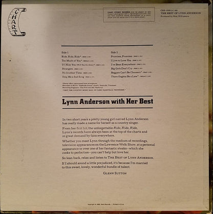 Lynn Anderson : The Best Of (LP, Comp)