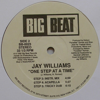 Jay Williams : One Step At A Time (12")