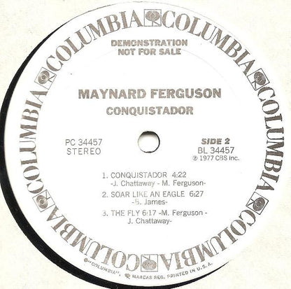Maynard Ferguson : Conquistador (LP, Album, Promo)