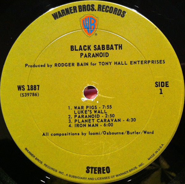 Black Sabbath : Paranoid (LP, Album, Gat)