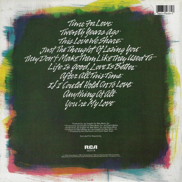 Kenny Rogers : They Don't Make Them Like They Used To (LP, Album)