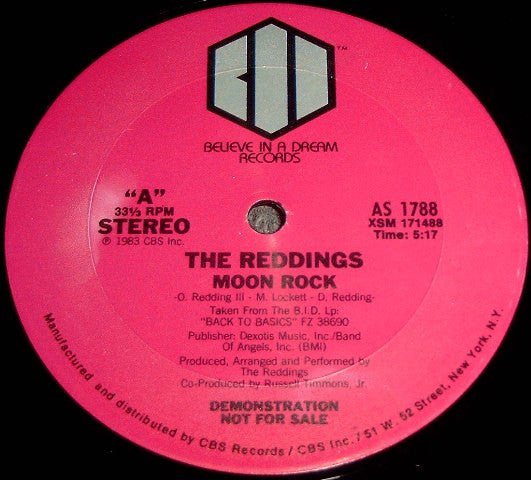 The Reddings : Moon Rock (12", Promo)