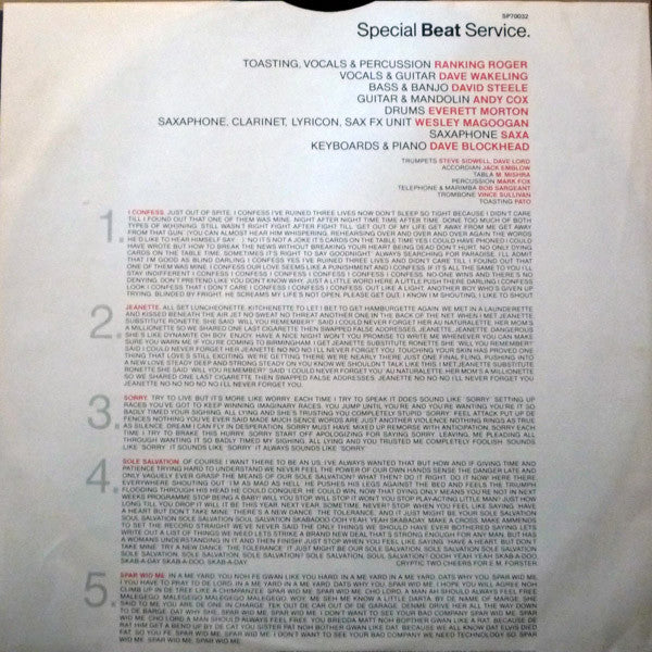 The Beat (2) : Special Beat Service (LP, Album, Ele)