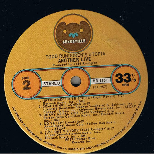 Utopia (5) : Another Live (LP, Album, Ter)