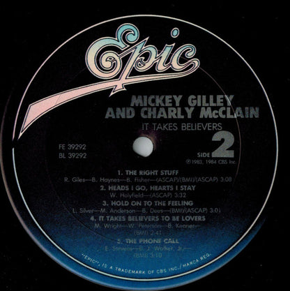 Mickey Gilley And Charly McClain : It Takes Believers (LP, Album)