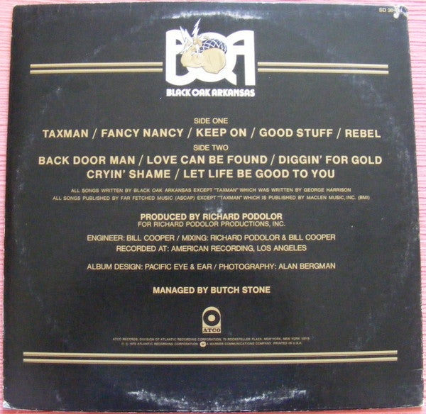 Black Oak Arkansas : Ain't Life Grand (LP, Album, RI)