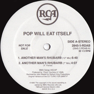 Pop Will Eat Itself : Another Man's Rhubarb (12", Single, Promo)
