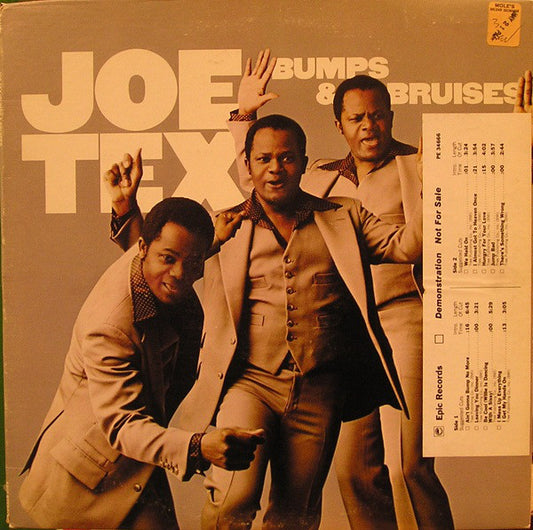 Joe Tex : Bumps & Bruises (LP, Album, Promo, CTH)