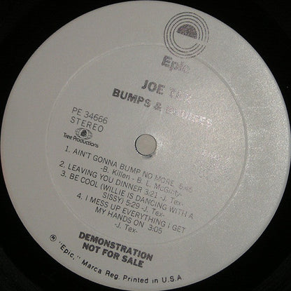 Joe Tex : Bumps & Bruises (LP, Album, Promo, CTH)
