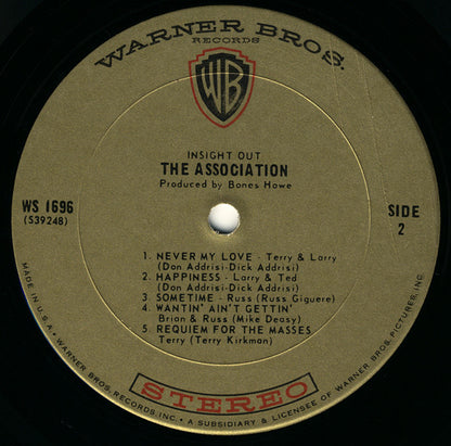 The Association (2) : Insight Out (LP, Album, Pit)