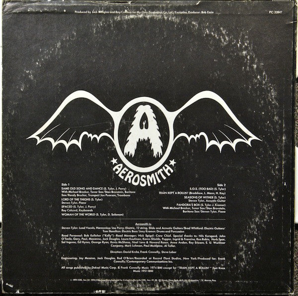 Aerosmith : Get Your Wings (LP, Album, RE)