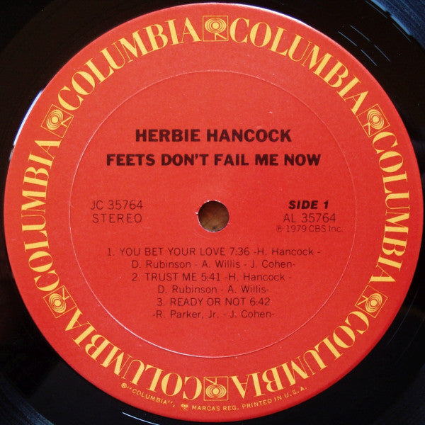 Herbie Hancock : Feets Don't Fail Me Now (LP, Album, Pit)
