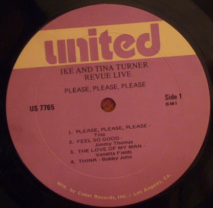 Ike & Tina Turner : Revue Live Please, Please, Please (LP, Album, RE)