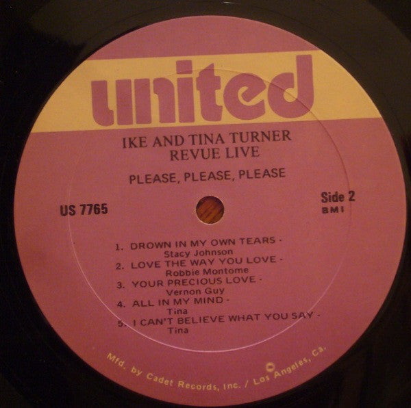 Ike & Tina Turner : Revue Live Please, Please, Please (LP, Album, RE)